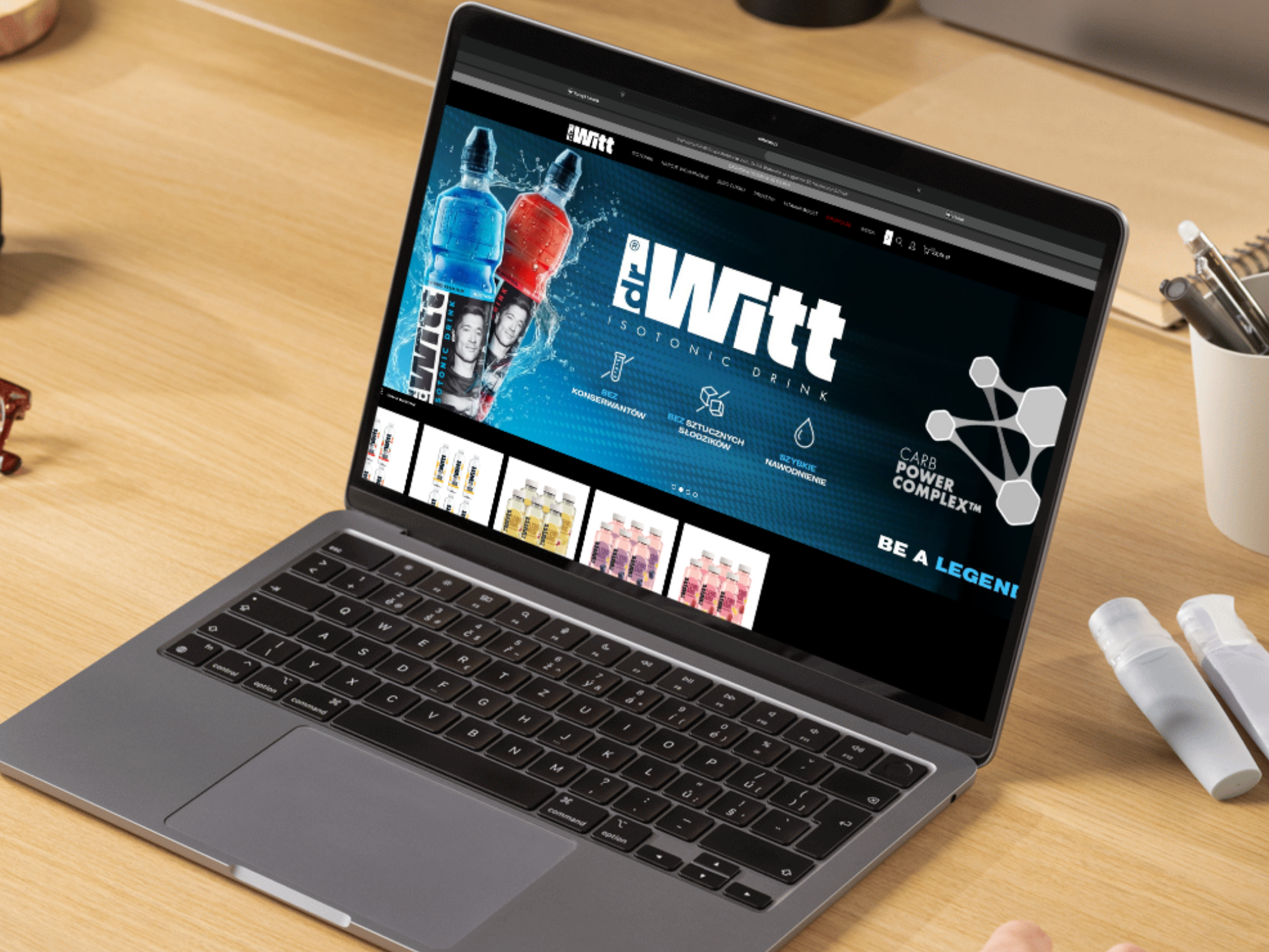 Sklep DrWitt na ekranie laptopa